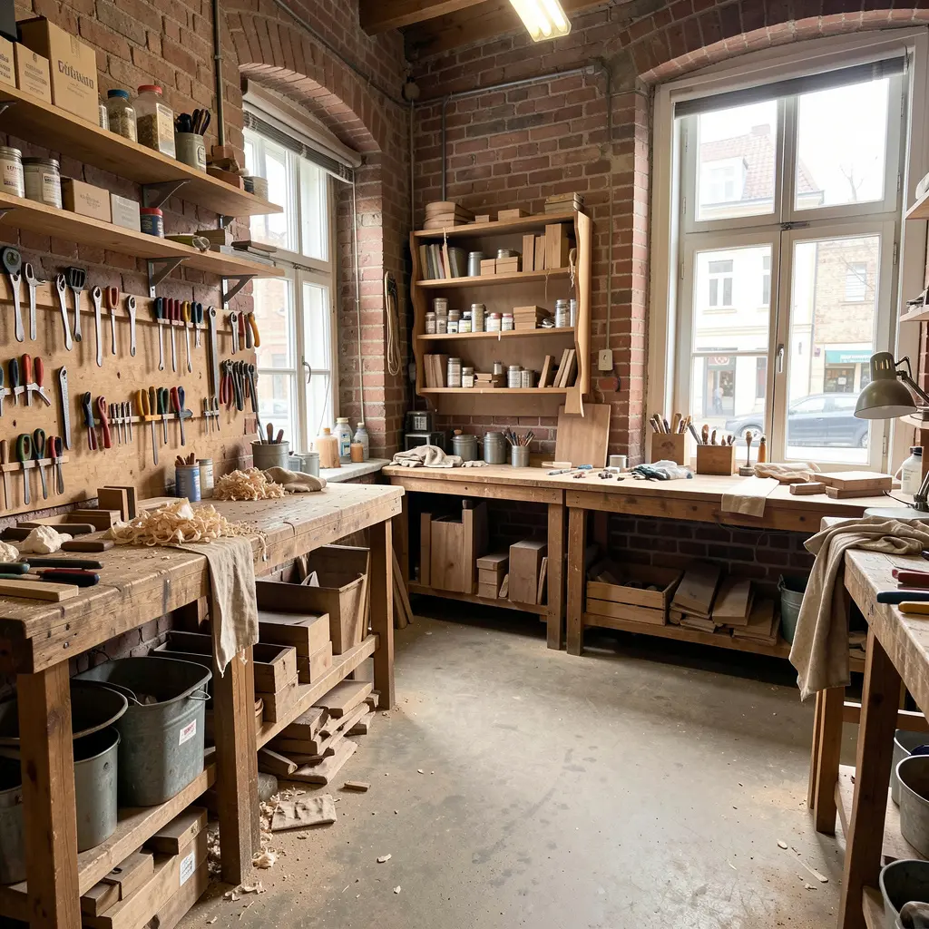 Vår hantverksverkstad i Stockholm